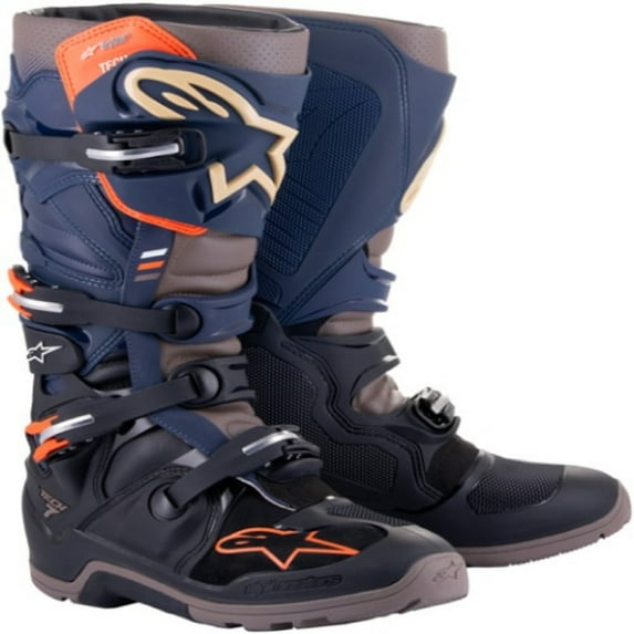 Alpinestars Tech 7 Enduro Drystar Adult Off-Road Motorcycle Boots - Gray/Navy / 11