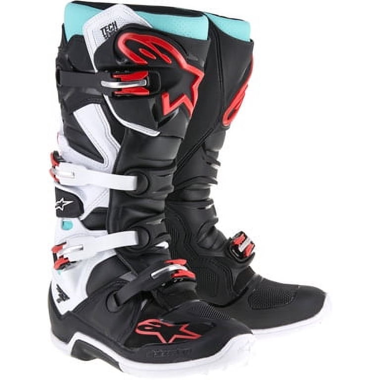 Alpinestars Tech 7 Men's Black/Red/Yellow Motocross Boots Black 5