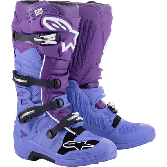 Alpinestars Tech 7 Mens MX Offroad Boots Double Purple/White 11 USA