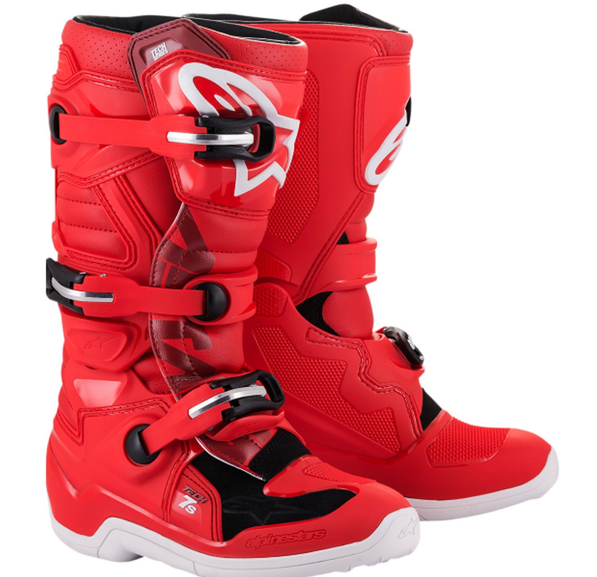 Alpinestars Tech 7S Youth MX Offroad Boots Red 8 USA - Walmart.com
