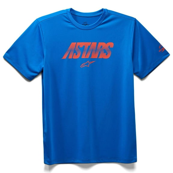 Alpinestars Tech Angle Performance Mens Short Sleeve T-Shirt Bright Blue LG