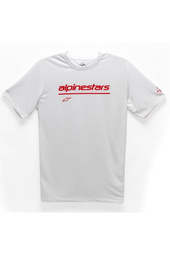 Tech Line Up Performance Mens Short Sleeve T-Shirt White MD