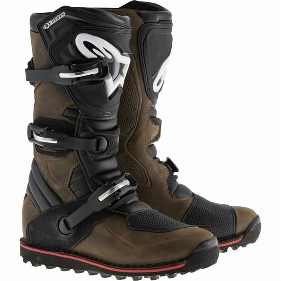 Alpinestars Tech T Mens MX Offroad Boots Brown/Black 10 USA