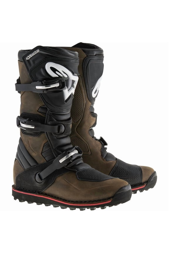 Tech T Mens MX Offroad Boots Brown/Black 10 USA