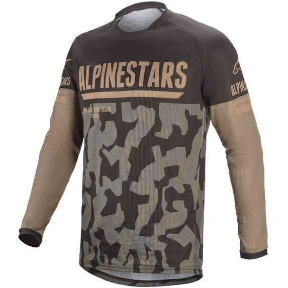 Alpinestars Venture R Jersey Mud Camo/Sand (XL, Brown Mud Camo/Sand)