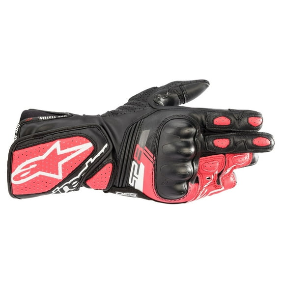 Alpinestars Stella SP-8 V3 Womens Leather Motorcycle Gloves Black/Pink XL