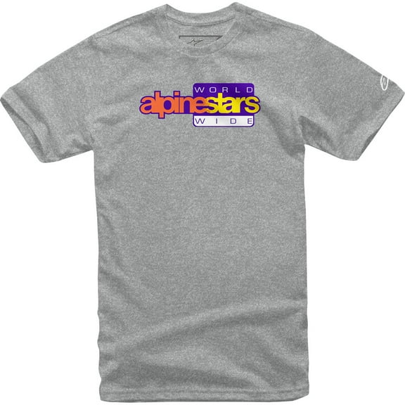 Alpinestars World Wide Mens Short Sleeve T-Shirt Gray MD
