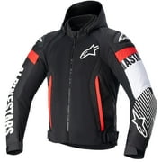 Alpinestars Zaca Air Mens Textile Motorcycle Jacket Black/White/Red 3XL