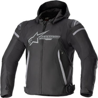 Alpinestars Zaca Mens Waterproof Motorcycle Jacket Black/Gray XXL