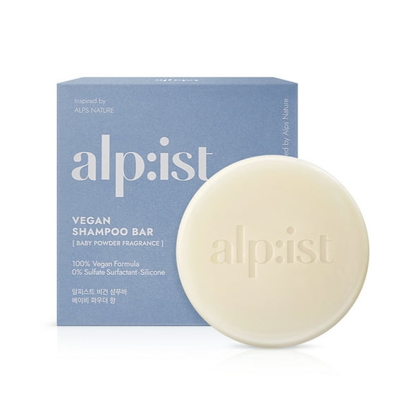 Alpist Vegan Scalp Shampoo Bar 100g (Baby Powder Fragrance), No  parabens and silicones. No Sulfate Surfactant