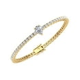thumbnail image 1 of Alps - 7 Carat Total - Pear Shape Center Stone Diamond Tennis Bracelet, 1 of 2