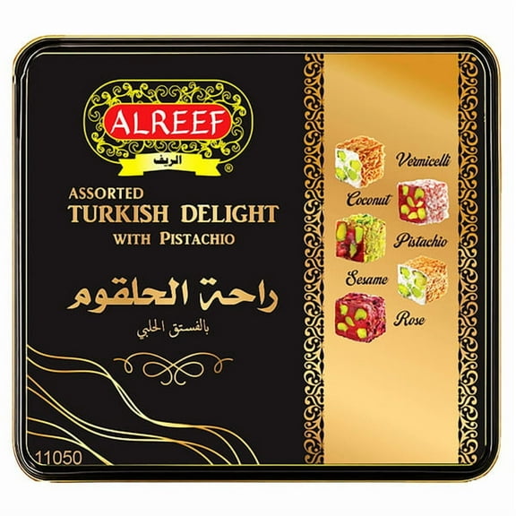 Alreef Turkish Delights with Pistachio, 17.6 oz