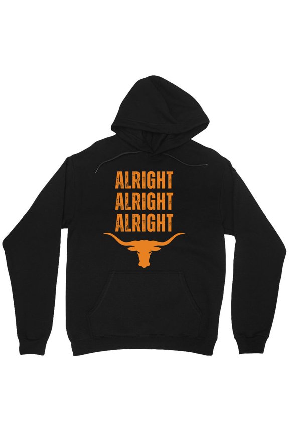 Alright, Alright, Alright Matthew McConaughey Text Graphic Funny Movie Quote M4831 Unisex Hoodie, Up to Size 5XL