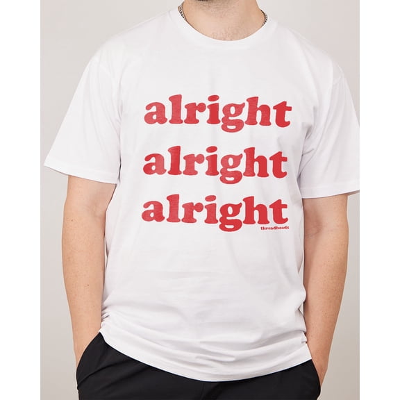 Alright Alright Alright T-Shirt Australia Online colour_white