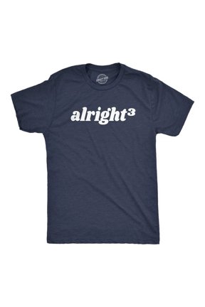 Alright Cubed Math Nerd Equation Graphic T-Shirt