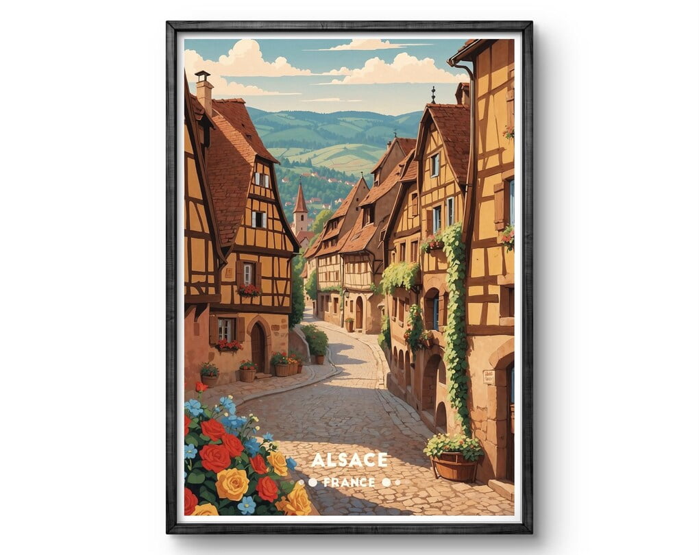 Affiche Alsace Vintage | Planète Vintage