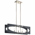 thumbnail image 1 of Alscar 5-Light 38" Linear Chandelier in Driftwood Grey, 1 of 5