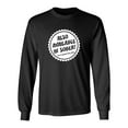 thumbnail image 1 of Also Available In Sober Sarcastic Novelty Gift Idea Adult Humor Funny Men's Long Sleeve Shirts, 1 of 3