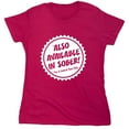 thumbnail image 1 of Also Available In Sober for a Limited Time Only Sarcastic Humor Novelty Funny Women's Casual Tees, 1 of 3