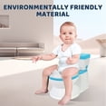 thumbnail image 1 of Also GO Potty Training Toilet for Baby boys and Girls, Realistic Potty Chair with Flush Button and Sound, Toddler Potty Training Seat, Blue, 1 of 9