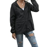 Alsol Lamesa Raincoats for Women Waterproof Lightweight Rain Jackets Windbreaker Packable Outdoor Hiking Hooded Jacket