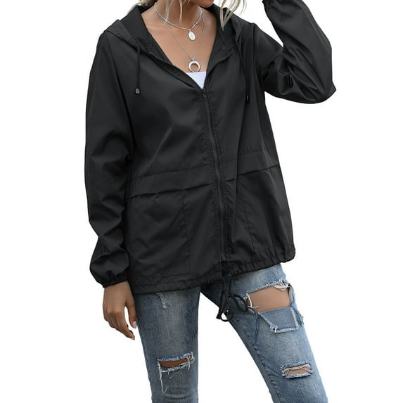 Alsol Lamesa Raincoats for Women Waterproof Lightweight Rain Jackets Windbreaker Packable Outdoor Hiking Hooded Jacket