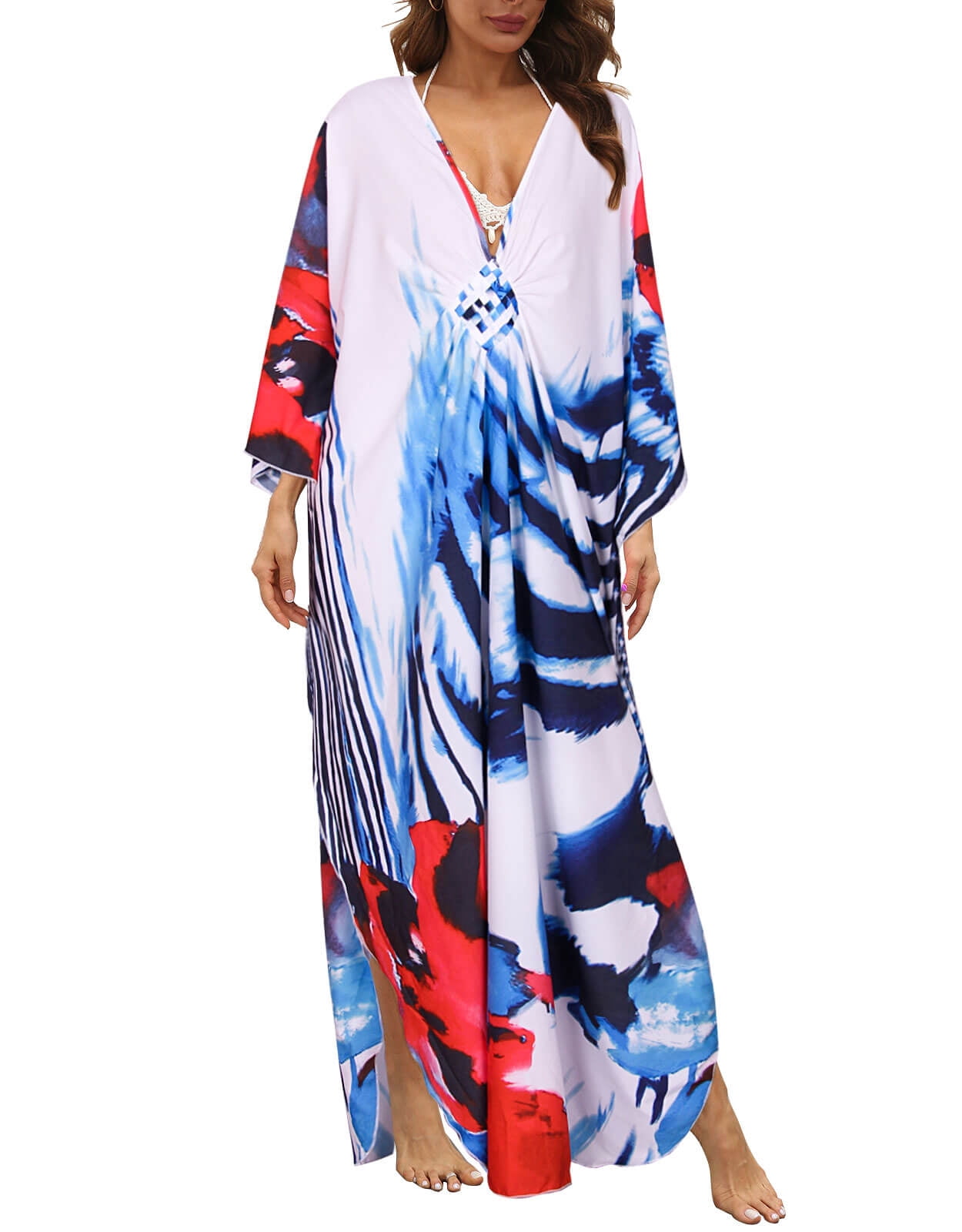 Alsol Lamesa Women's Summer Swimsuit Cover Ups Zebra Stripes Beach