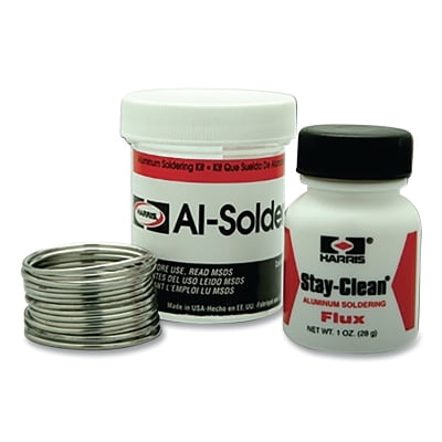 Alsolder 500 Aluminum Kit, 1 oz. Coil; 1 oz. Container Stay-Clean Aluminum Flux