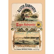 Alster Steamboat Service Fine art canvas print 20 x 30