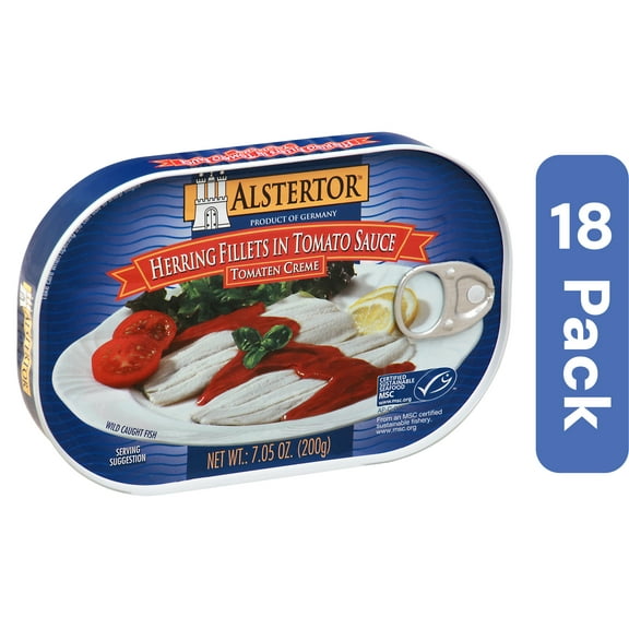 Alstertor Herring In Tomato Sauce 7 oz (Pack Of 18)