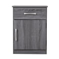 thumbnail image 1 of Alston 1-Drawer Gray Nightstand (24"H x 16"W x 18"D), 1 of 6