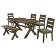 thumbnail image 1 of Alston 6-piece Rectangular Dining Table Set Knotty Nutmeg, 1 of 18