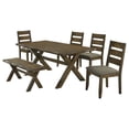 thumbnail image 1 of Alston 6-piece Rectangular Dining Table Set Knotty Nutmeg, 1 of 18