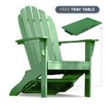 thumbnail image 1 of Alston Mahogany Outdoor Adirondack Chair, Free Tray Table, Hunter Green, 1 of 15