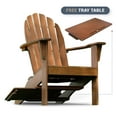 thumbnail image 1 of Alston Mahogany Outdoor Adirondack Chair, Free Tray Table, Natural Brown, 1 of 17