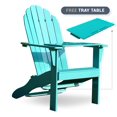 thumbnail image 1 of Alston Mahogany Outdoor Adirondack Chair, Free Tray Table, Turquoise, 1 of 14