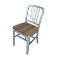 thumbnail image 1 of Alston Quality 3013 Aluminum Dining Chair With Natural Wood Seat, 1 of 8