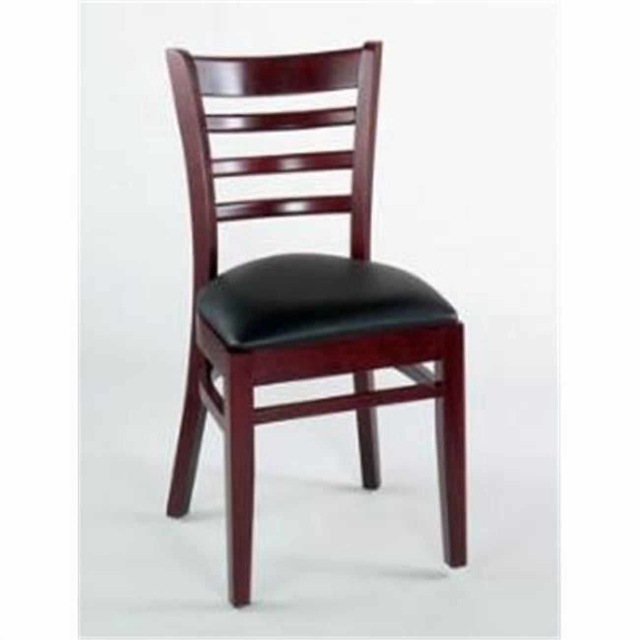 Alston Quality 3637 UP-M-Blue Ridge Diana Chair With Upholstered Seat Mahogany Frame