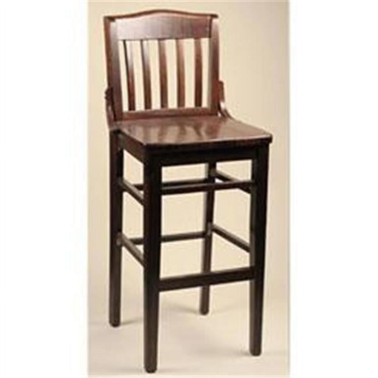 Black Beech Wood 30" Schoolhouse Bar Stool