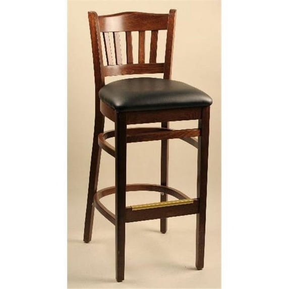 Alston Quality 3643-30 UP-N-Black Walnut Classico Stool Natural Frame