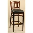 thumbnail image 1 of Alston Quality 3643-30 UP-W-Ivory Classico Stool Walnut Frame, 1 of 1