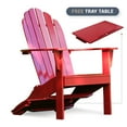 thumbnail image 1 of Alston Solid Wood Outdoor Adirondack Chair - Free Tray Table, Red, 1 of 14