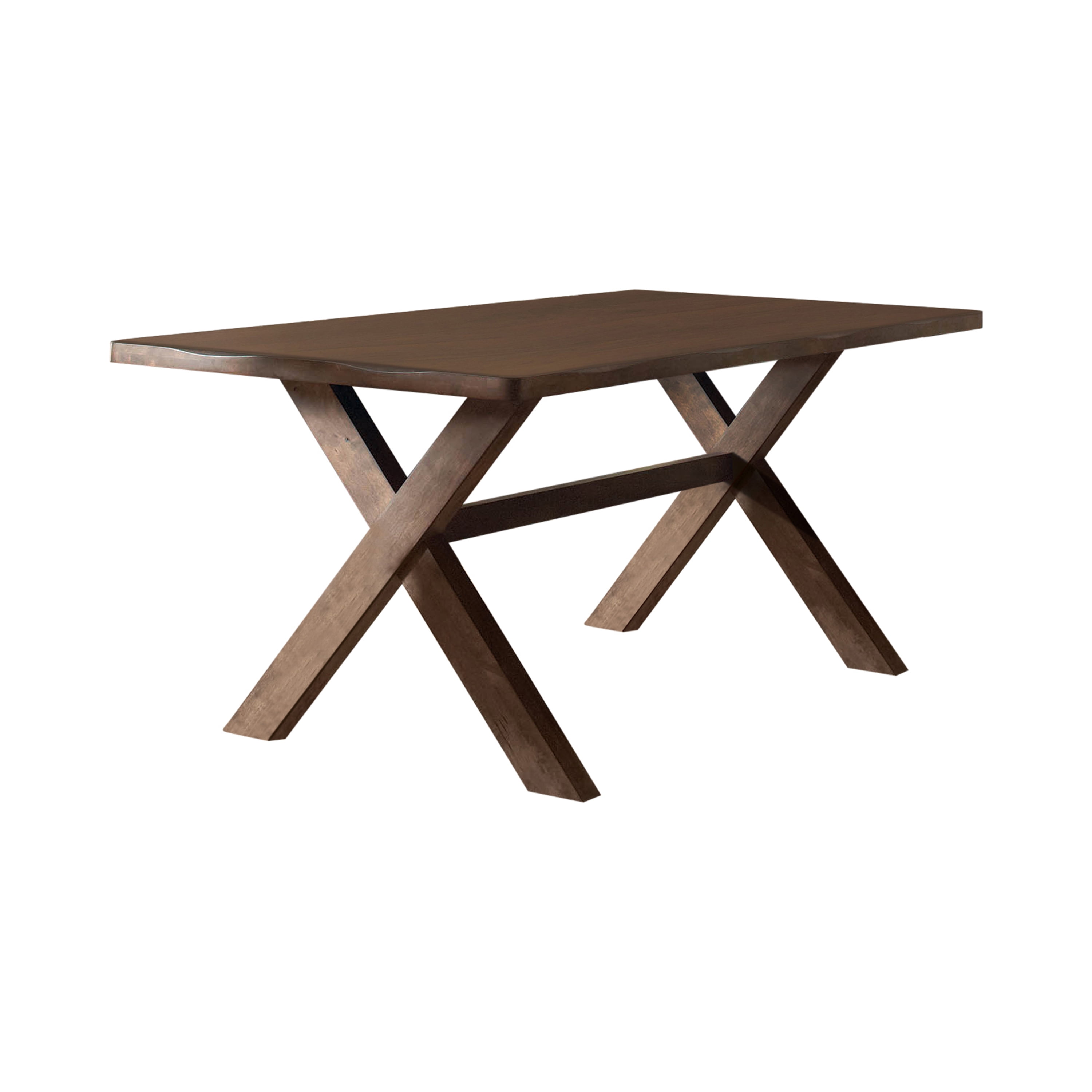 Alston X-shaped Dining Table Knotty Nutmeg