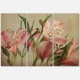 thumbnail image 1 of Alstroemeria Flower Retro 28 in x 36 in Painting Canvas Art Print, by Designart, 1 of 3