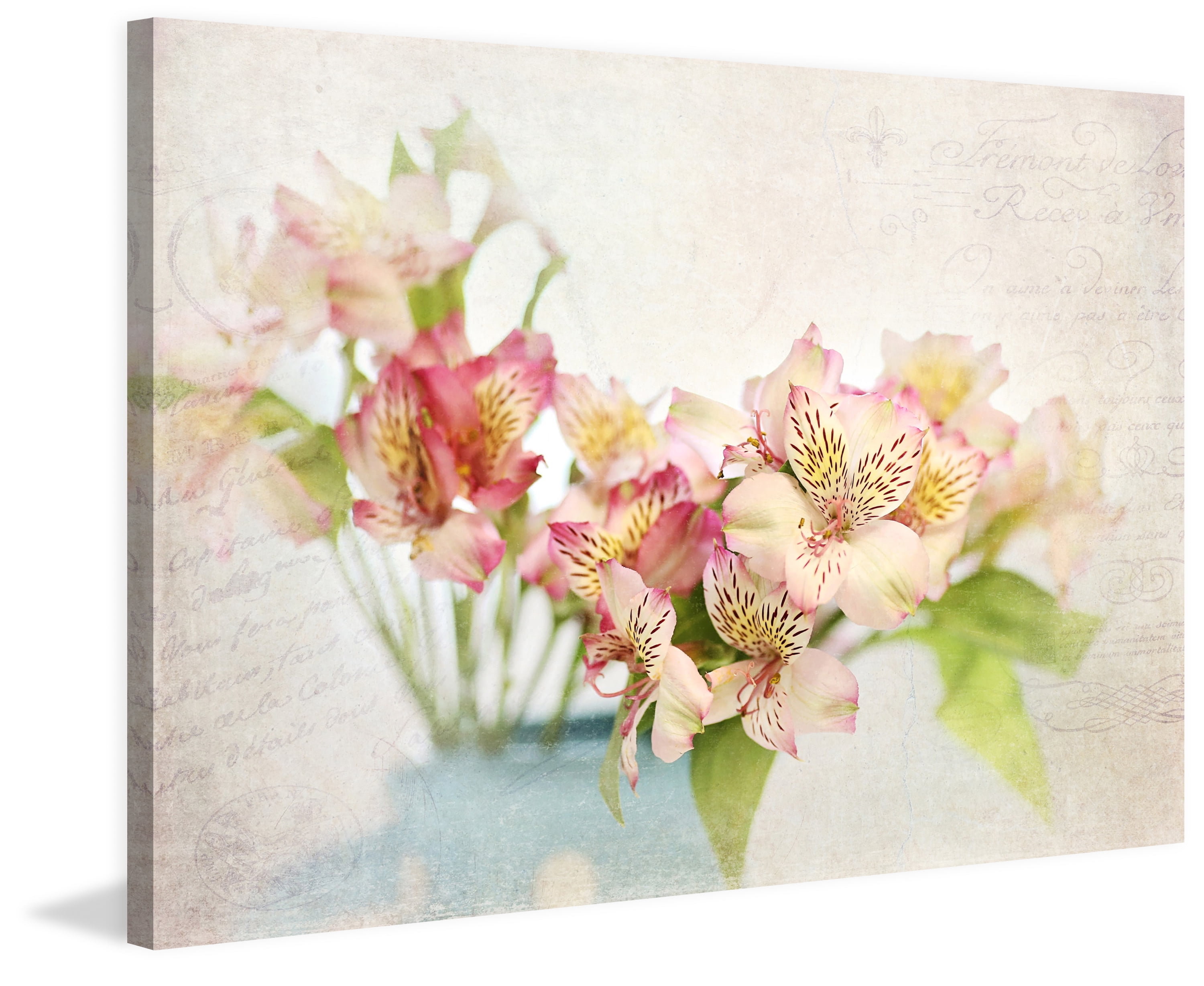"Alstroemeria" Painting Print on Wrapped Canvas