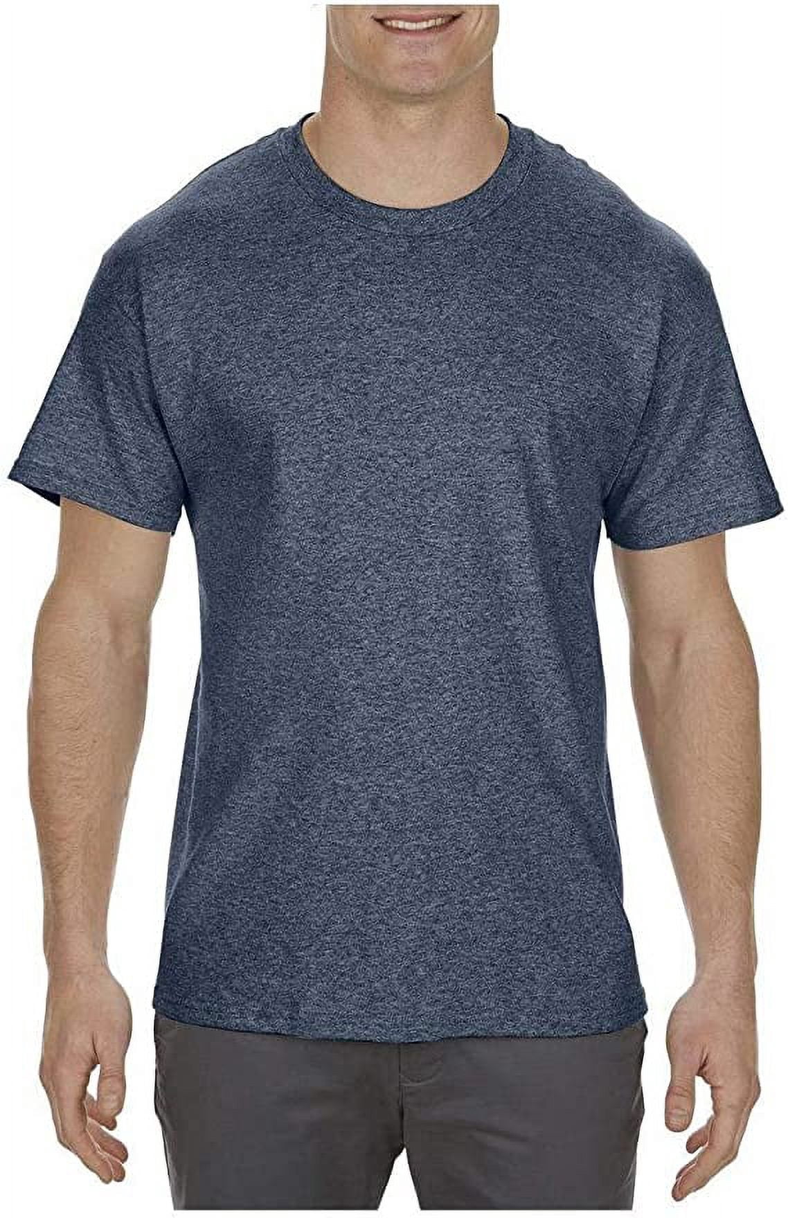 Alstyle AL1901 Adult 5.1 oz., 100% Cotton T-Shirt Navy Heather 3XL