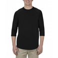 thumbnail image 1 of Alstyle Classic Raglan 3/4 Sleeve T-Shirt 1334 Black/Black S, 1 of 6