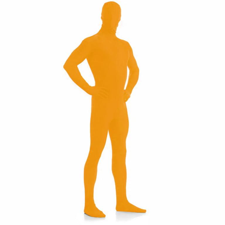 AltSkin Adult/Kids Full Body Stretch Fabric Zentai Suit Costume - Orange  (XXS)
