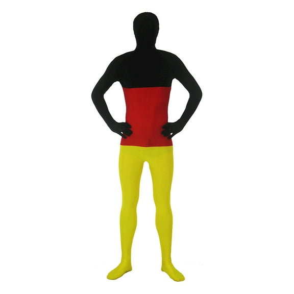 AltSkin Full Body Spandex World Cup Zentai Suit - Germany Flag Design - Bodysuit Costume (X-Small (5'5" - 5'7"))