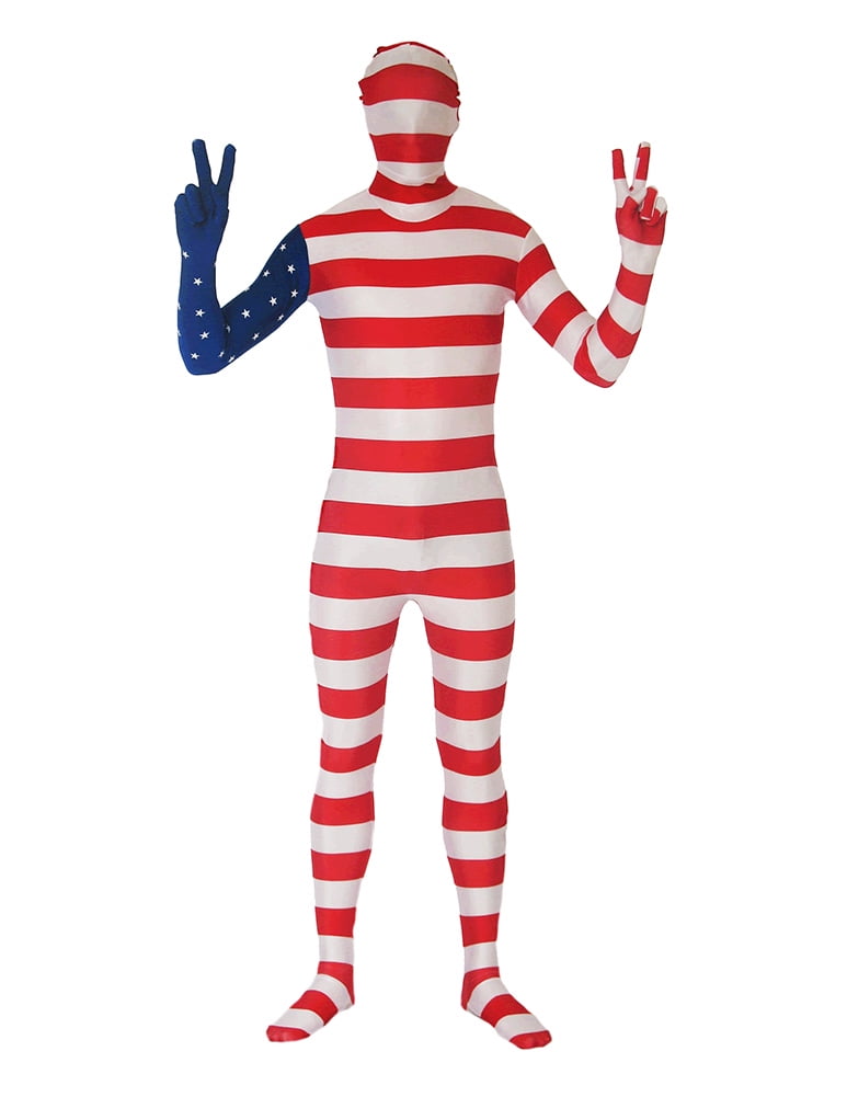 Altskin Full Body Spandex World Cup Zentai Suit Usa Flag Design Bodysuit Costume Medium 5 0793